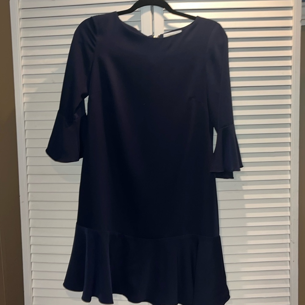 STS Sail To Sable Blue‎ Ruffle sleeve Dress women’s 4